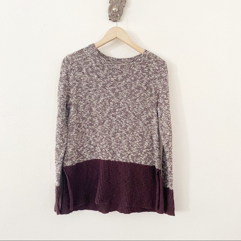 Ll Bean Signature Color Block Crewneck Sweater - image 1